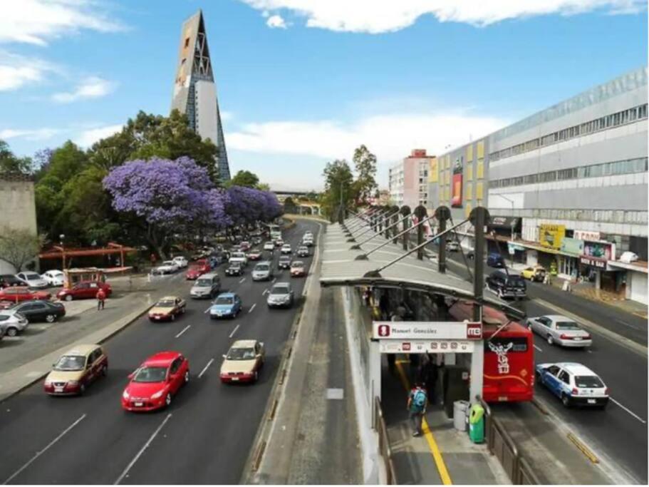 Depto Equipado, A Min Del Centro Historico, Cdmx. Apartment Kota Meksiko Bagian luar foto